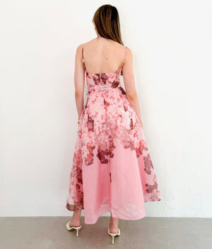 Ashton Dress in Pink/Multi