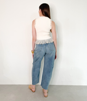 Tiffany Barrel Pants in Denim
