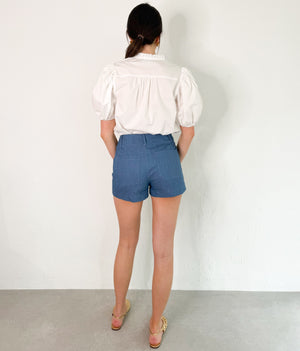 Sadie shorts in Indigo