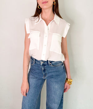 Charlie Blouse in White