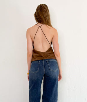Lila Top in Brown
