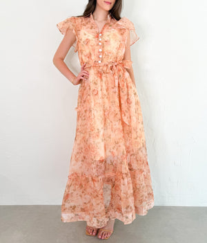 Tayla Dress in Apricot