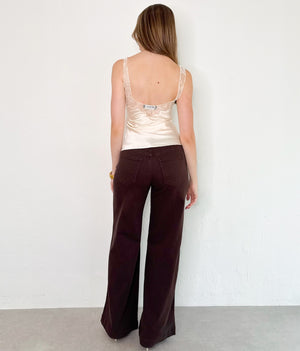 Dayana Jeans in Dark Brown