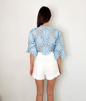 Ella Top in Blue