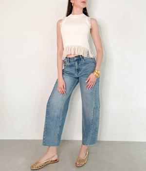 Tiffany Barrel Pants in Denim