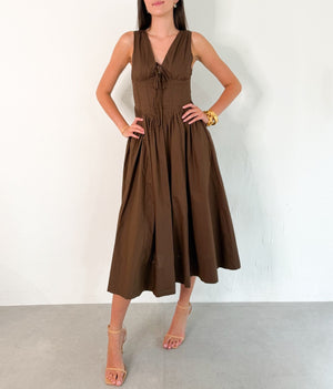 Lindsey Dress in Brown
