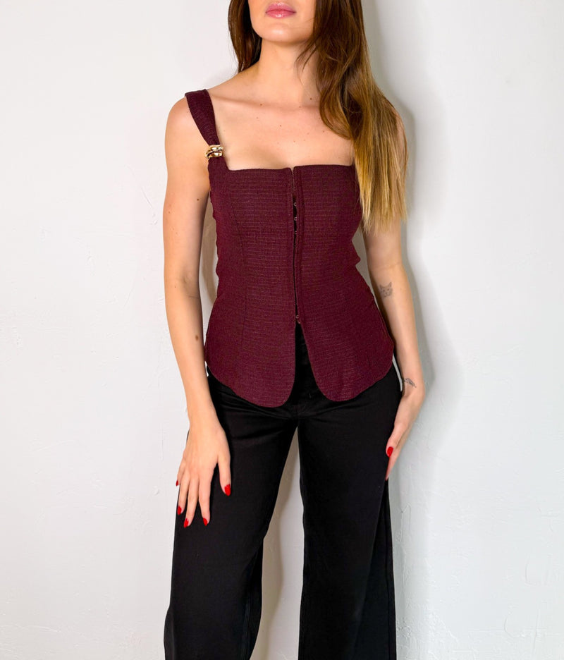 Olivia Top in Plum