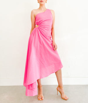 Diana Midi Dress in Pink