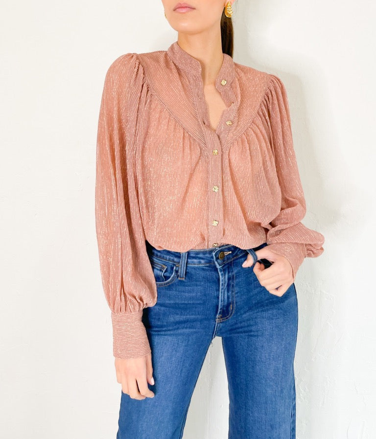 Mila Top in Blush