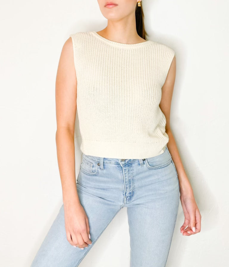Elena Top in Off White