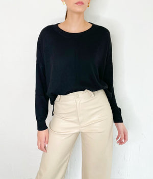 Mary Long Sleeve Top in Black