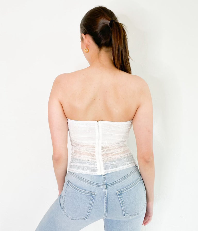 Lena Top in Off White