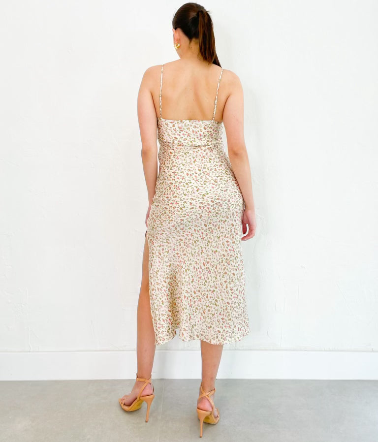 Cleo Dress in Cream Multi