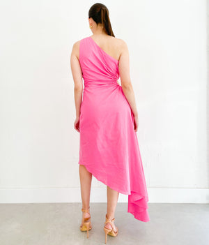 Diana Midi Dress in Pink
