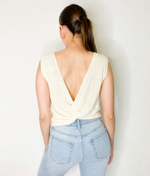Elena Top in Off White