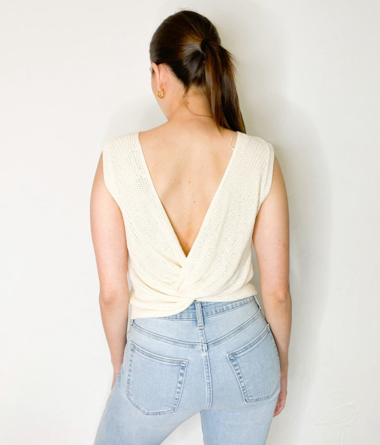 Elena Top in Off White
