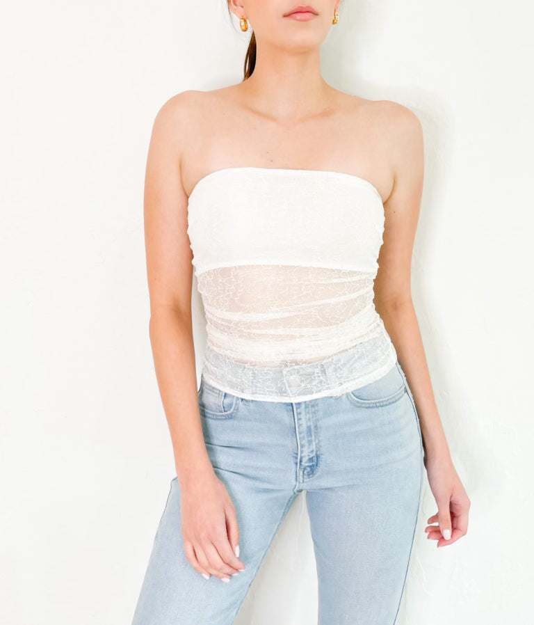 Lena Top in Off White
