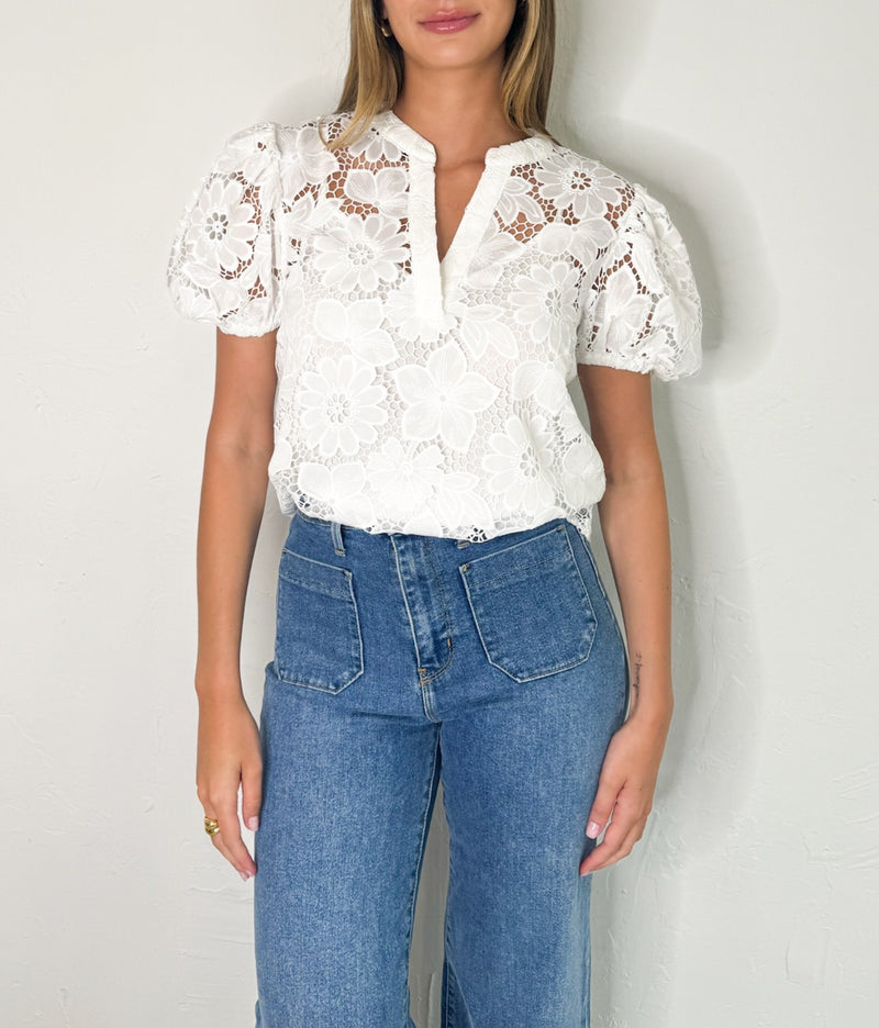 Evelyn Top in White