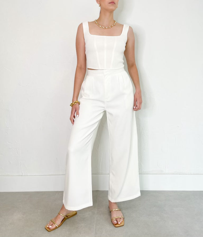 Leola Pants in Ivory