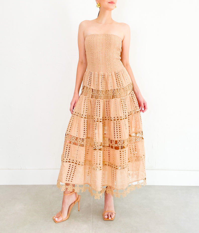 Lena Dress in Taupe
