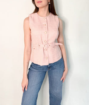 Avery Sleeveless Top in Pink