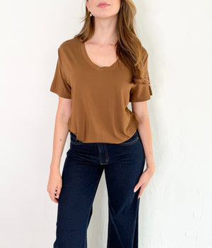 Vienna Top in Brown