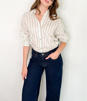 Alyzza Top in Khaki/multi