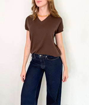 Jade Top in Brown