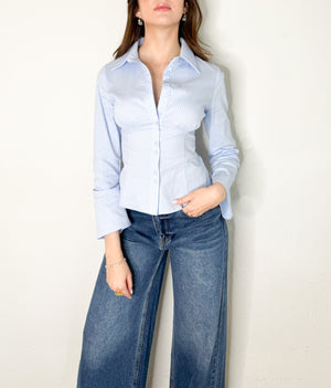 Melissa Top in Blue Stripe