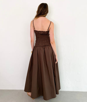 Coralie Dress in Brown