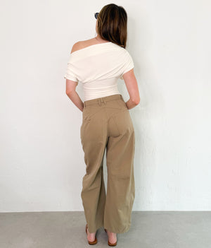 Rue Pants in Taupe