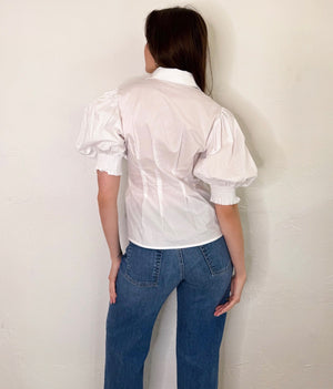 Heather Top in White