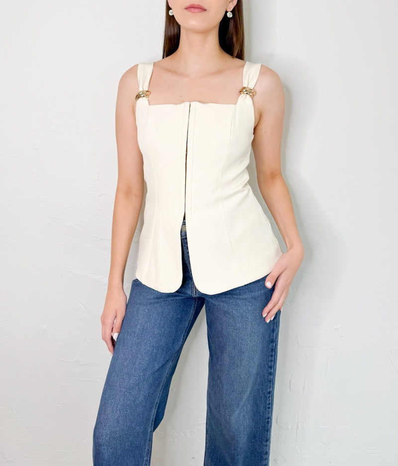 Tashi Top in Ivory