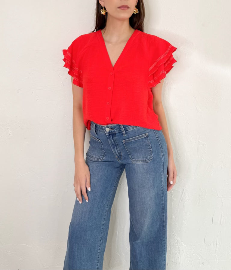 Murci Top in Red