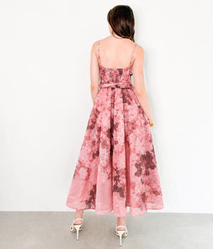 Ashton Dress in Pink/Multi