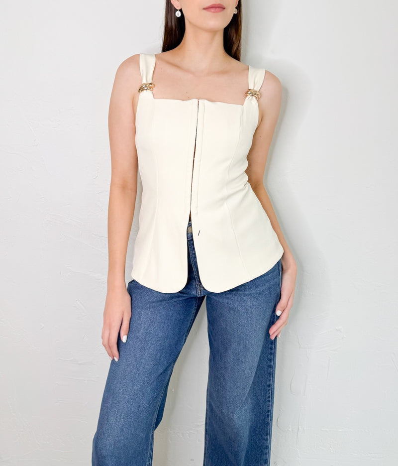 Tashi Top in Ivory