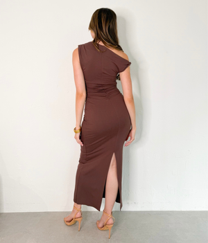 Amber Dress in Brown