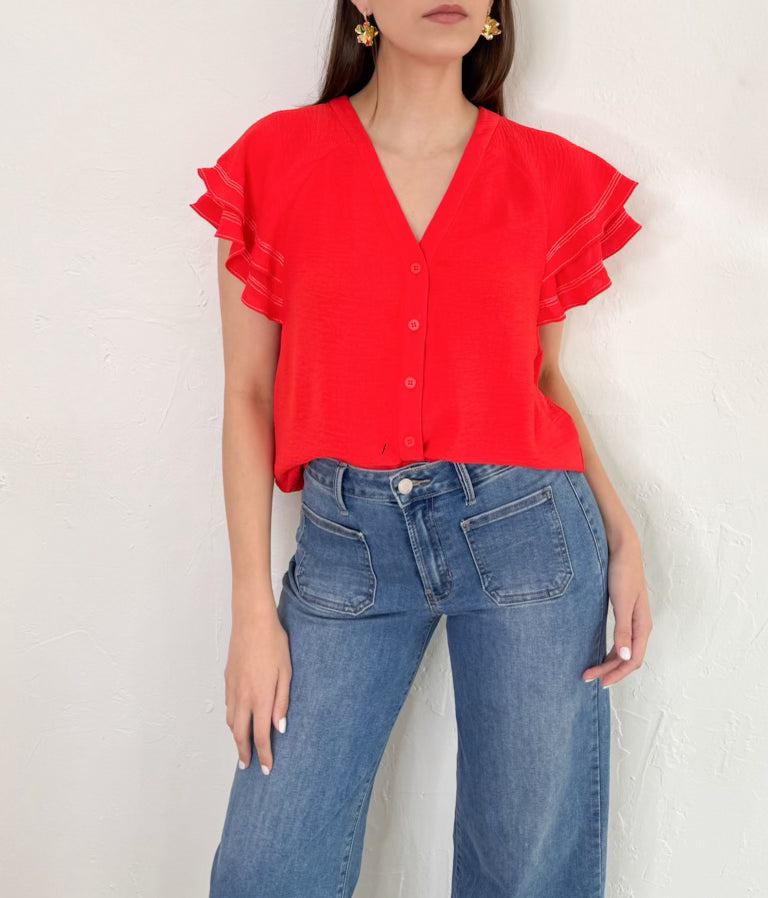 Murci Top in Red