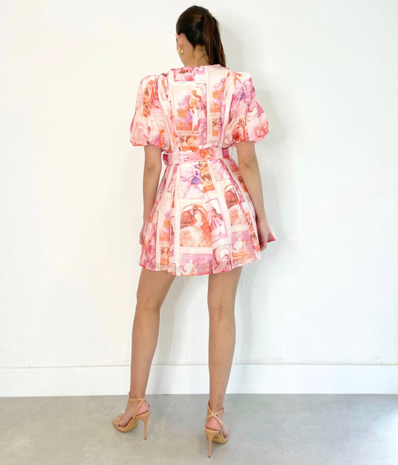 Zina Dress in Pastel