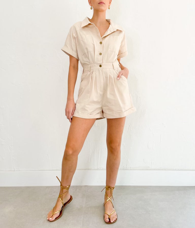 Emma Romper in Ecru