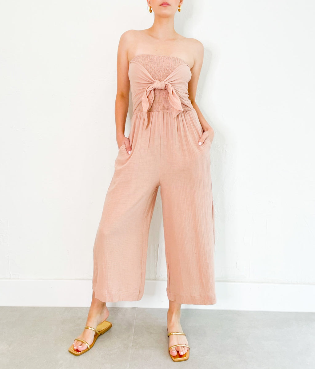 Leslie Jumpsuit in Rose Cloud