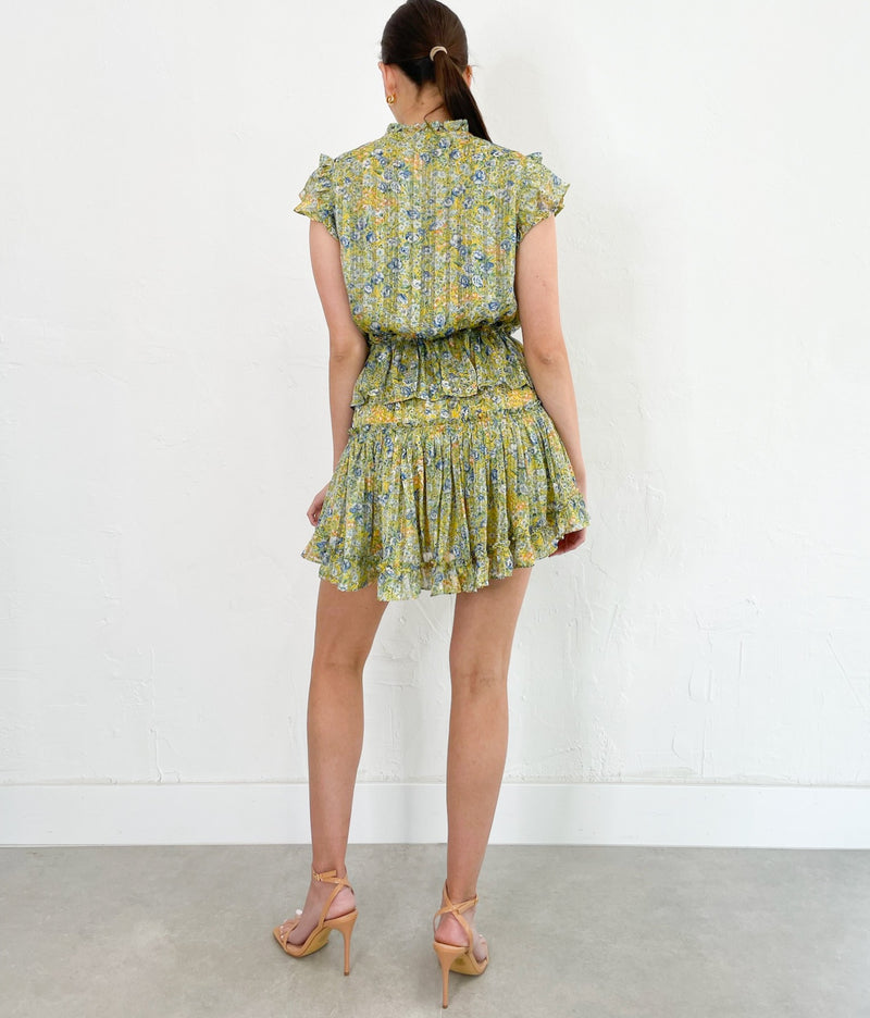 Megan Dress in Green Multi