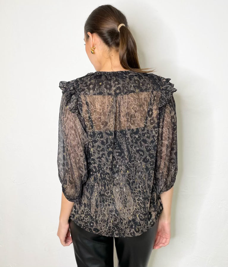 Braxton Top in Animal Print