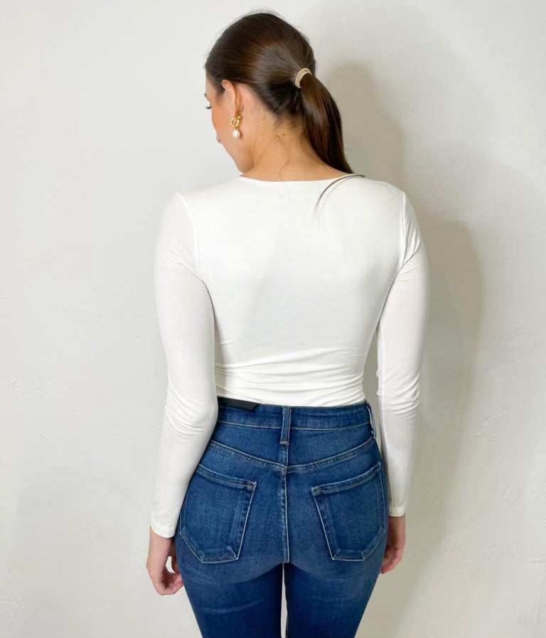 Stanford Bodysuit in Ivory