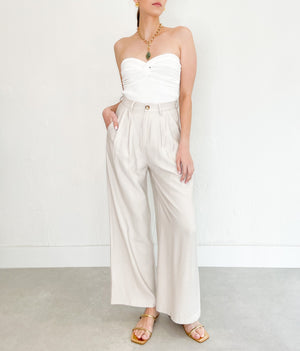 Rishelle Trousers in Stone