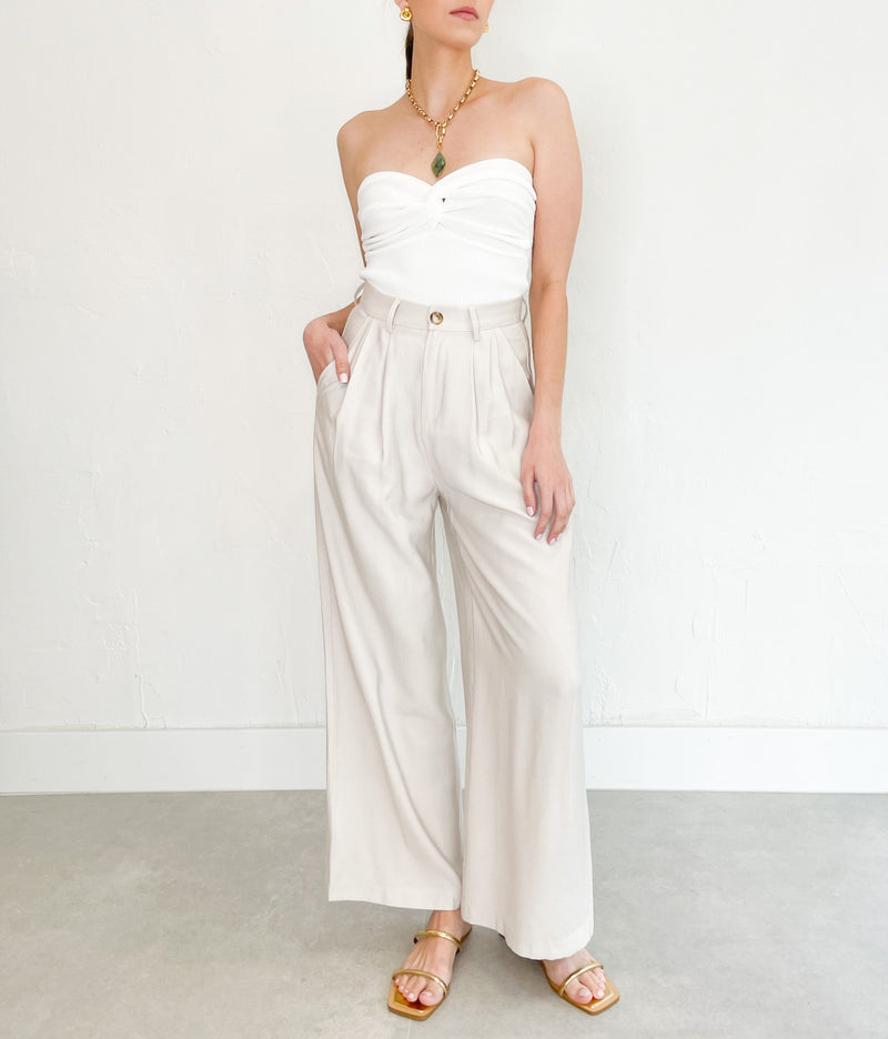 Rishelle Trousers in Stone