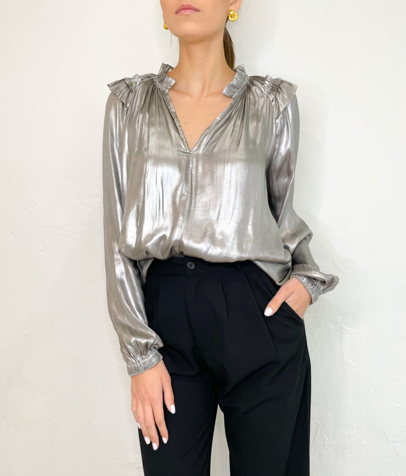 Laura Top in Silver