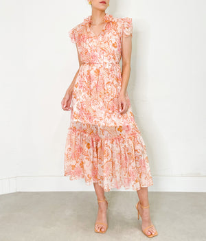 Gianna Dress in Pink Print