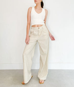 Georgina Pants in Natural