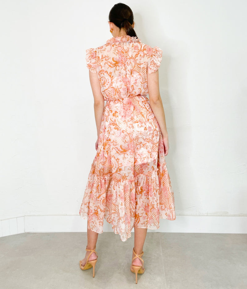 Gianna Dress in Pink Print